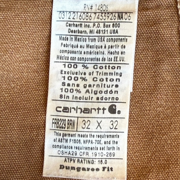 Carhartt Fire Resistant Carpenter Work Pants - Picture 9 of 12